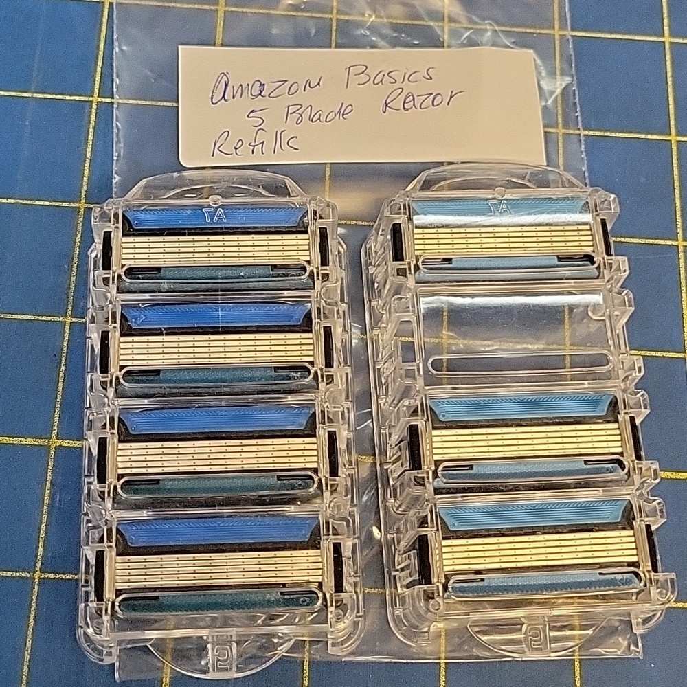 Amazon Basic 5 Blade Refills New Qty 9